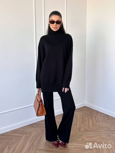 Шерстяной Брючный Костюм Корея 42/48