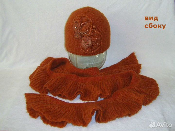 Вязаные шапки, комплекты, шарфы