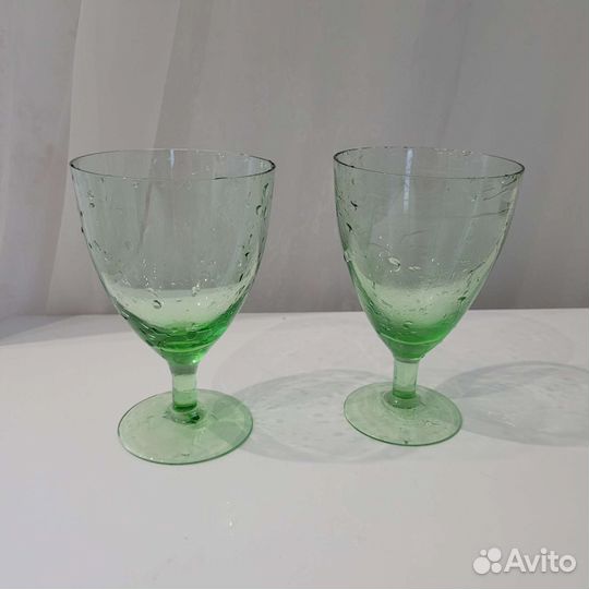 Фужеры винтаж цветное стекло СССР