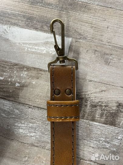 Поясная сумка бананка из натуральной кожи