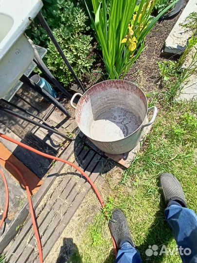 Таз оцинкованный, бидон, бак, кастрюля