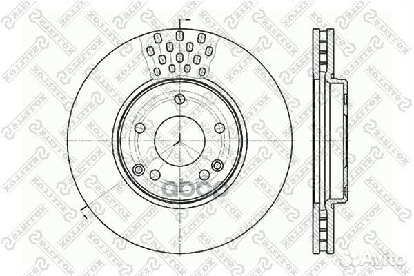 6020-3341V-SX диск тормозной передний MB W210