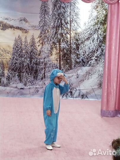 Заяц кигуруми, новогодний костюм