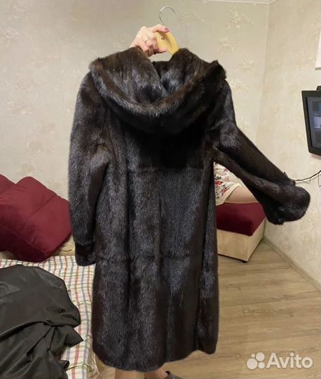 Шуба норковая 46 48 черная