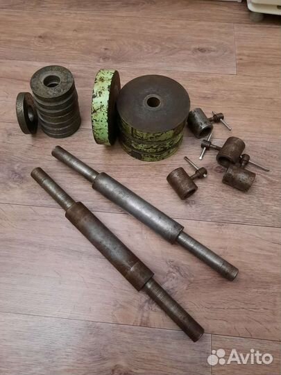 Гантели разборные, блины, диски, гриф