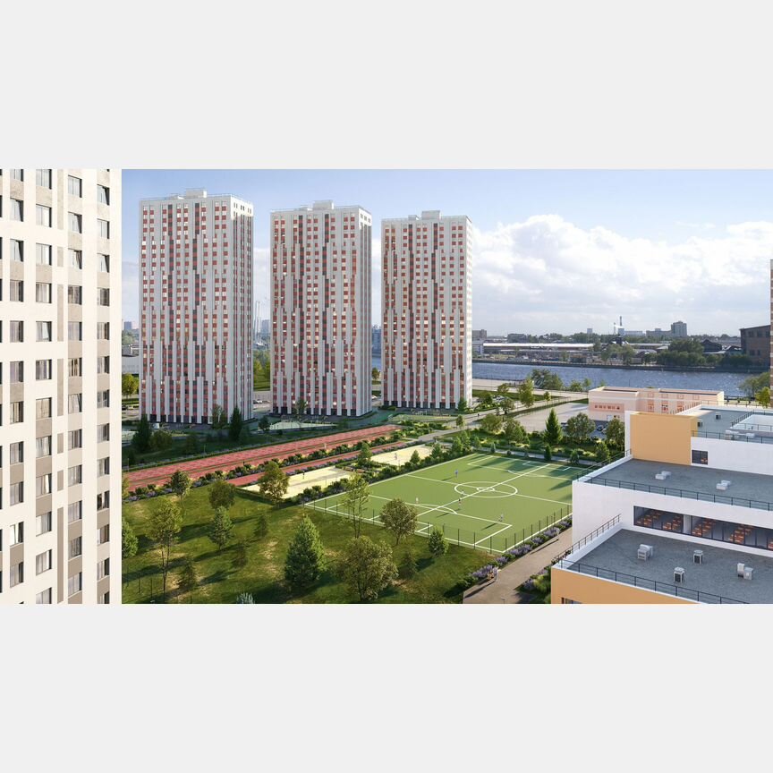 2-к. квартира, 53,3 м², 11/25 эт.