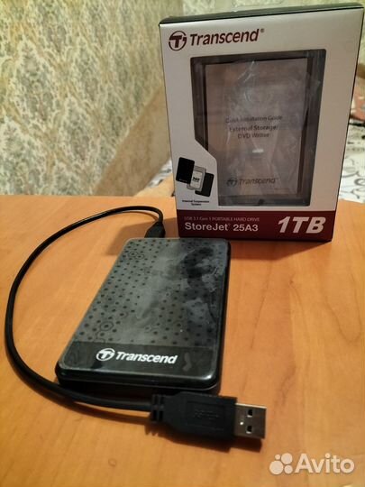 1 тб Внешний HDD Transcend StoreJet TS1TSJ25A3K