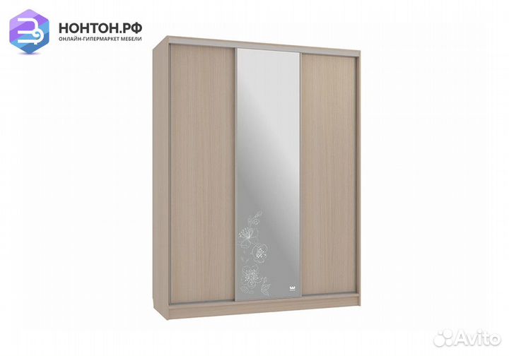 Шкаф-купе Бассо 1-600 Токио дуб млечный