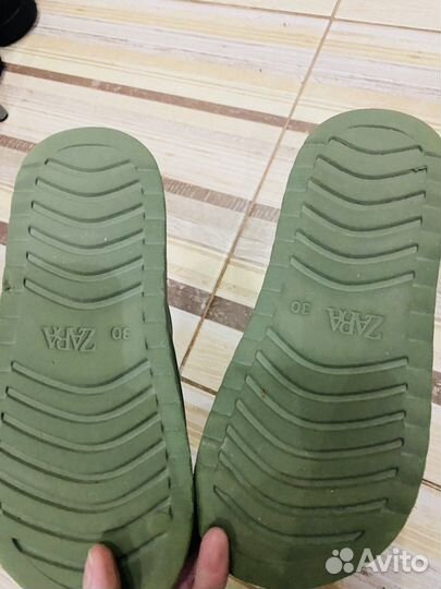 Zara шлепанцы