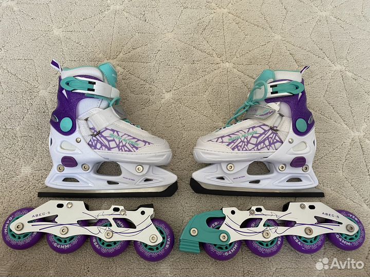 Коньки детские раздвижные 29 32