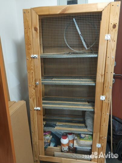 Отдам самодельную клетку для белок дегу