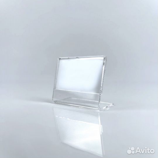 Ценникодержатель горизонтальный 40*30мм, акрил 1