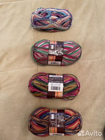 Носки ручной вязки шерстяные