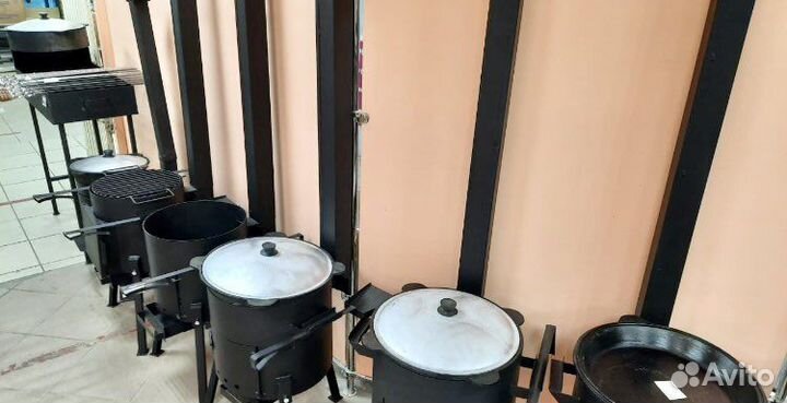 Чугуный казан + печь + шумовка
