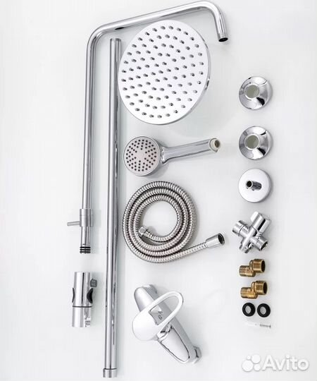 Душевой релинг без излива Hansen H35024 хром