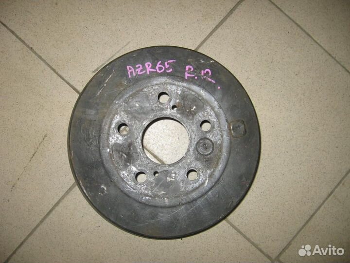 Барабан тормозной toyota AZR65, ZCA26, noah, RAV к