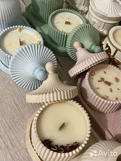 Ароматическая свеча набор поднос ваза шкатулка