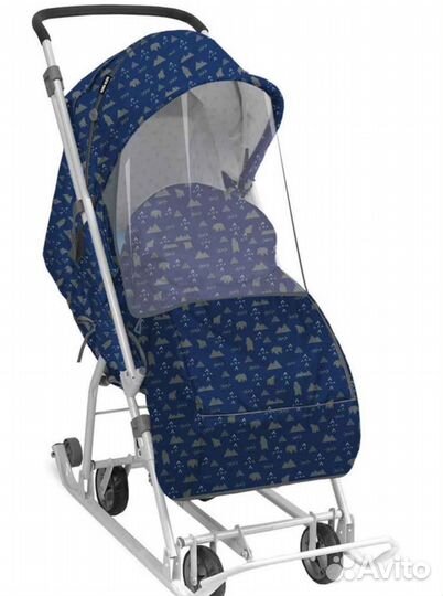 Новые Санки коляска ника