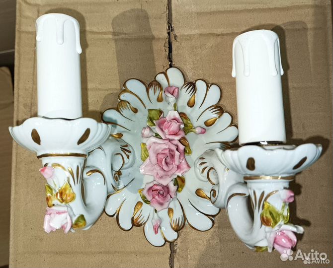 Светильник настенный фарфор Мангани Италия