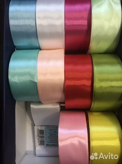 Лента атласная 22 метра (разные цвета)