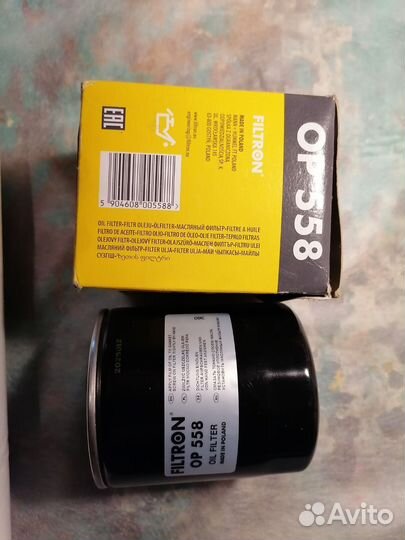 Фильтр масляный Fltron OP 558 (Польша)