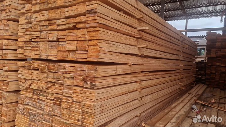 Доска обрезная 40х100х6000мм