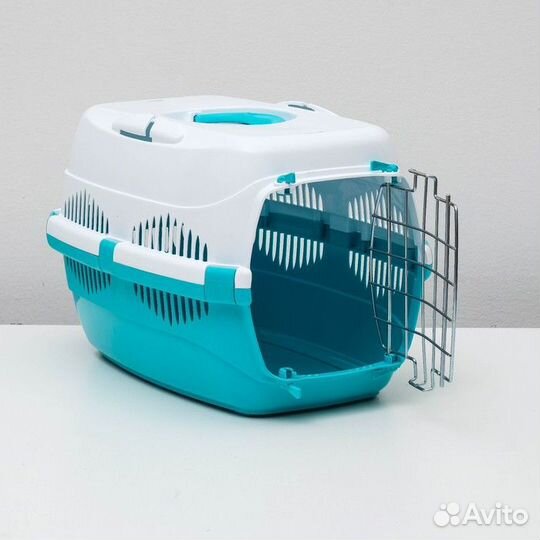 Переноска для животных до 9 кг 'Пижон', металличес