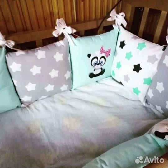 Бортики в детскую кроватку