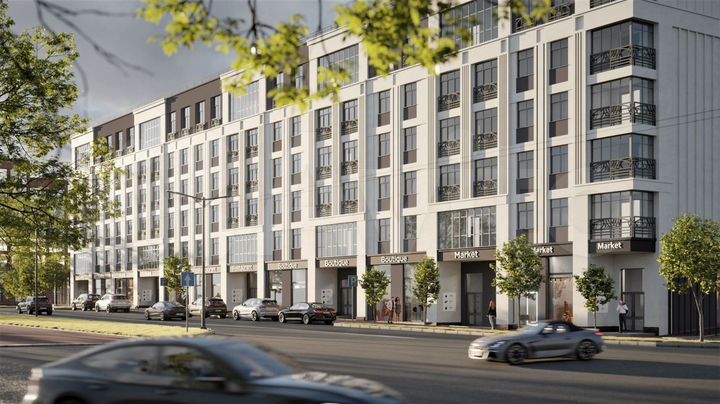 1-к. квартира, 57,3 м², 3/6 эт.