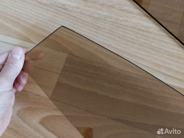 Полка затемнённое стекло с креплениями 3 шт