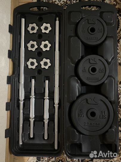 Разборная штанга и гантели 50кг