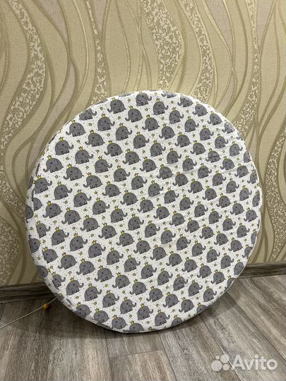 Матрас круглый, непром наматрасник, простынь