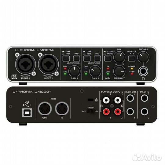 Аудиоинтерфейс Behringer UMC204HD.Новый