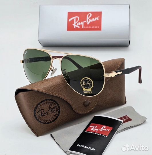 Солнцезащитные очки мужские стекло Ray ban