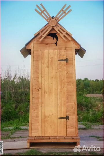 Дачный туалет деревянный WAT894