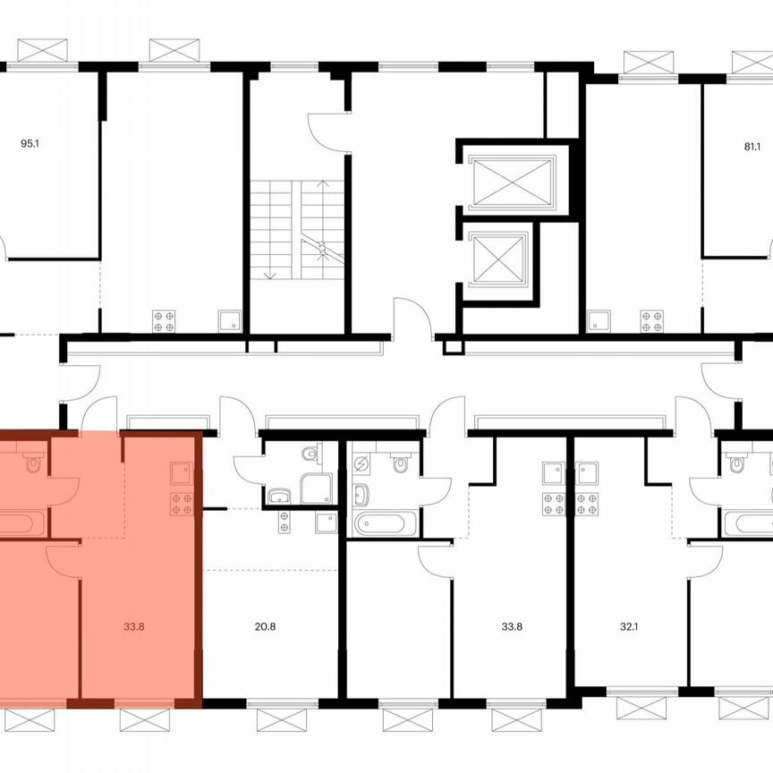 1-к. квартира, 33,8 м², 9/11 эт.