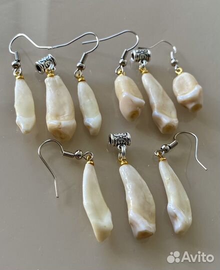 Кулон и серьги комплект. Камчатский сувенир