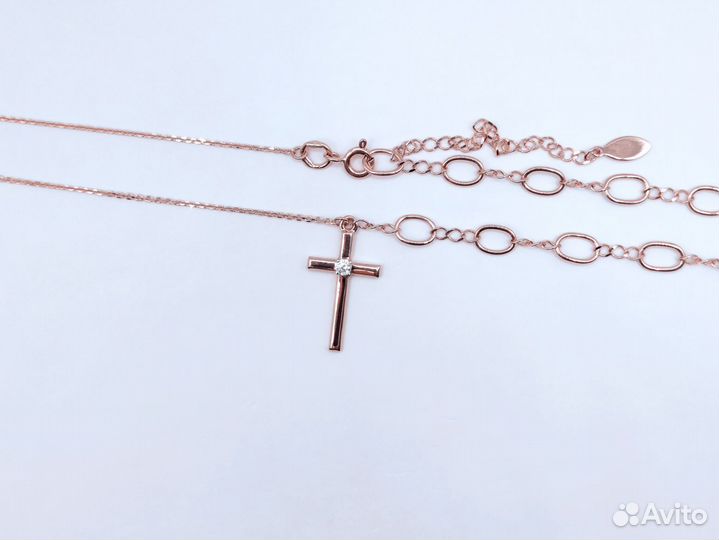 Колье с фианитами