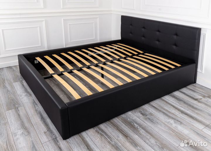 Кровать с подъемным механизмом 140х200 Роза черная