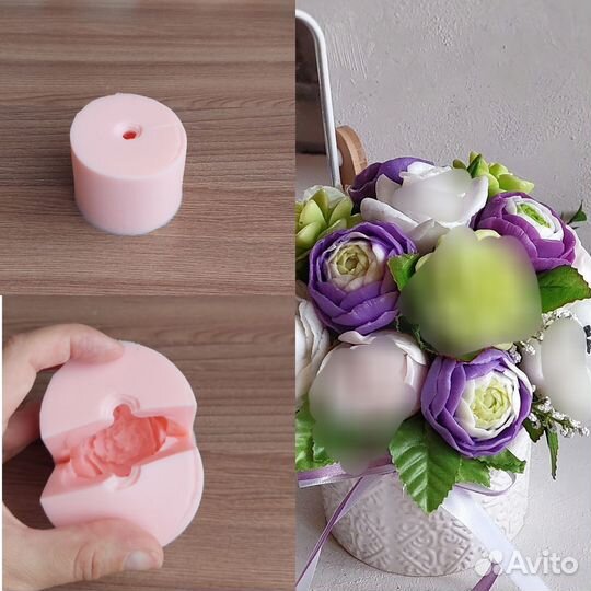 Силиконовая форма для мыла, гипса, свечей