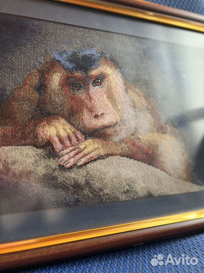 Картина вышивка крестом Мыслитель