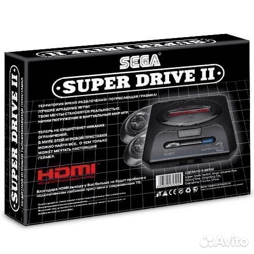 Сега Sega Super Drive 2 Classic hdmi Black