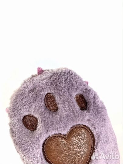 Варежки меховые лапки кошки, зайчика