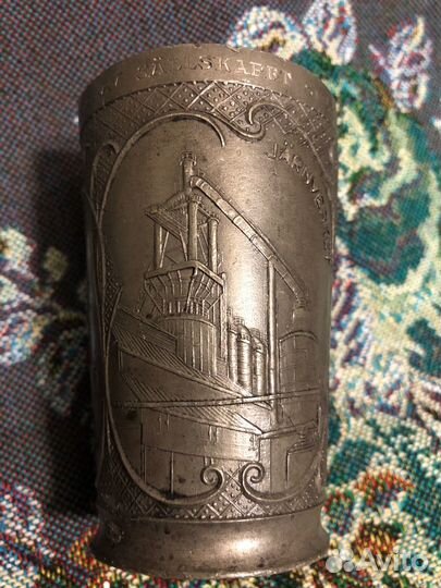 Стакан № 3. Старинный оловянный стакан