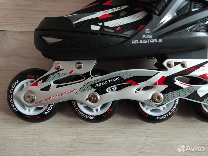 Роликовые коньки детские раздвижные Reaction