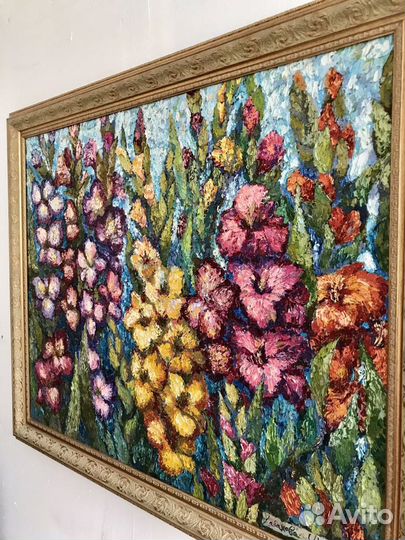 Картина холст-масло в багете