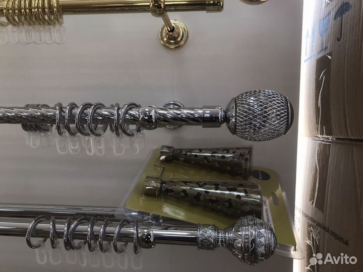 Карнизы для штор,кованые, металлические, круглые