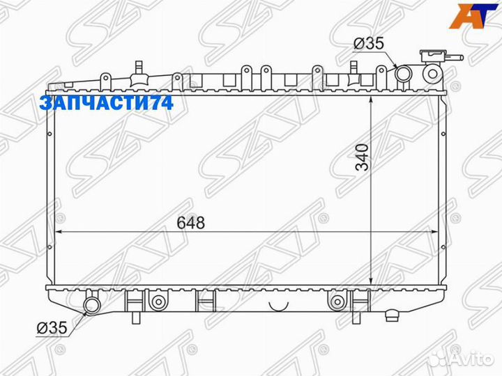 Радиатор Nissan Primera 90-96,SAT