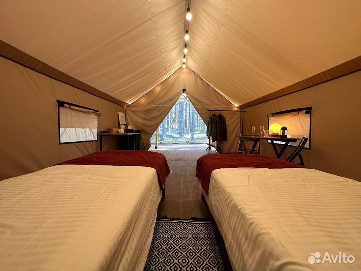 Сафари тенты, шатры для глэмпинга, палатки