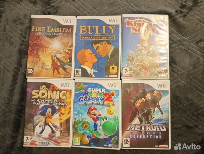 Диски на nintendo wii